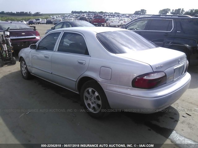 1YVGF22C625301646 - 2002 MAZDA 626 LX SILVER photo 3