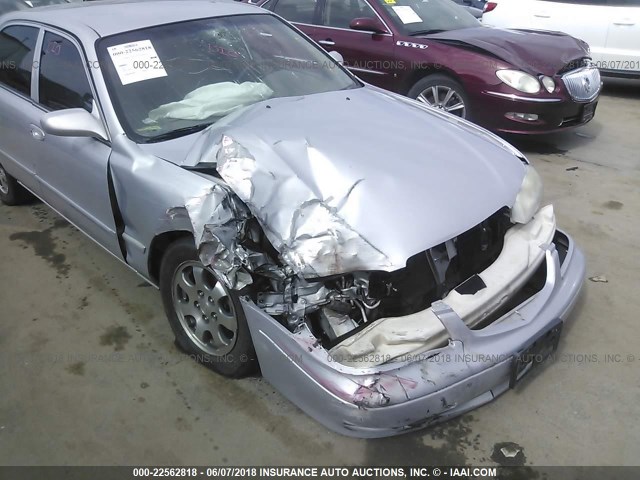 1YVGF22C625301646 - 2002 MAZDA 626 LX SILVER photo 6