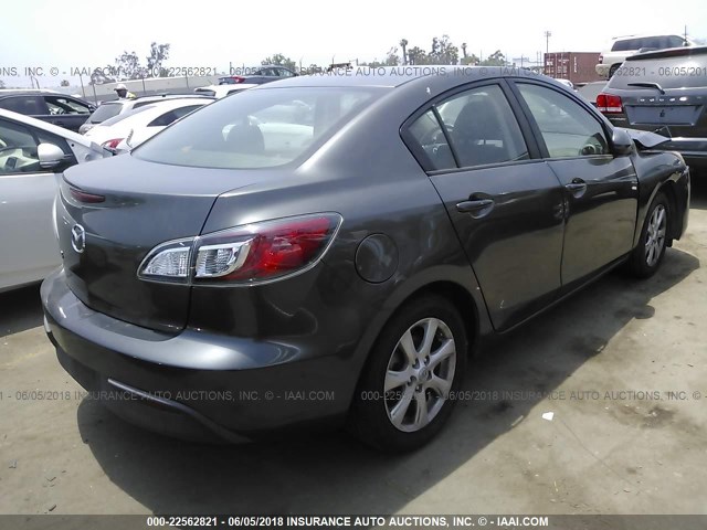 JM1BL1VG9B1483111 - 2011 MAZDA 3 I GRAY photo 4