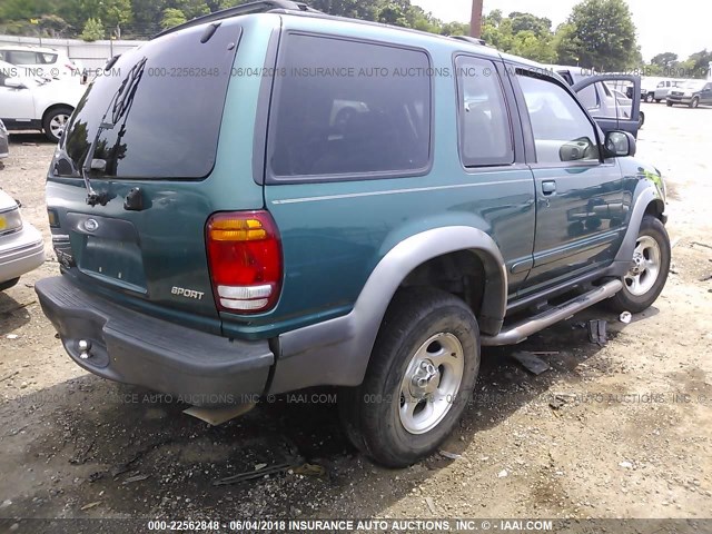 1FMYU24E1WUC32175 - 1998 FORD EXPLORER GREEN photo 4