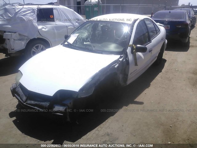 1G2JB524127277833 - 2002 PONTIAC SUNFIRE SE WHITE photo 2