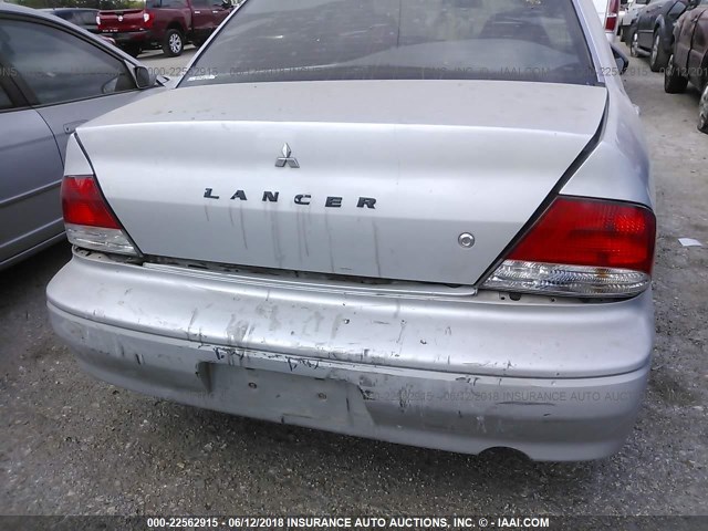 JA3AJ26E42U020293 - 2002 MITSUBISHI LANCER ES SILVER photo 6