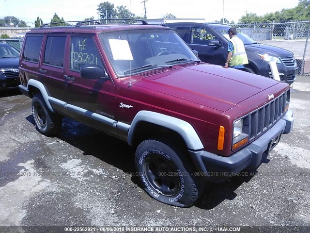 1J4FJ68S2WL201495 - 1998 JEEP CHEROKEE SPORT/CLASSIC Czerwony zdjęcie 1