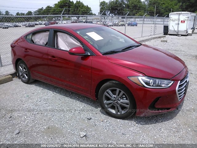 5NPD84LF7JH302780 - 2018 HYUNDAI ELANTRA SEL/VALUE/LIMITED RED photo 1