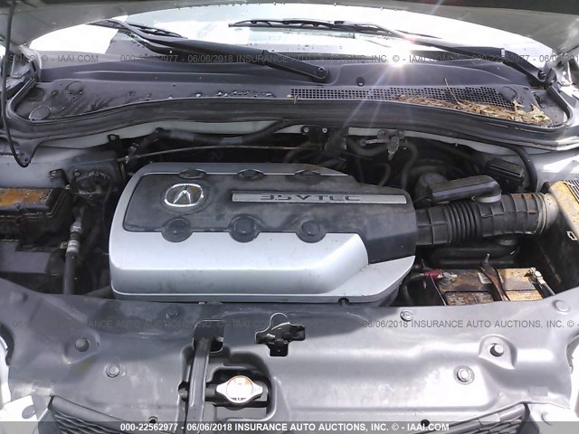 2HNYD18843H532370 - 2003 ACURA MDX TOURING SILVER photo 10