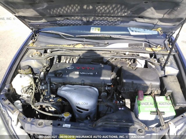 4T1BE32K05U414336 - 2005 TOYOTA CAMRY LE/XLE/SE 蓝色 照片 10