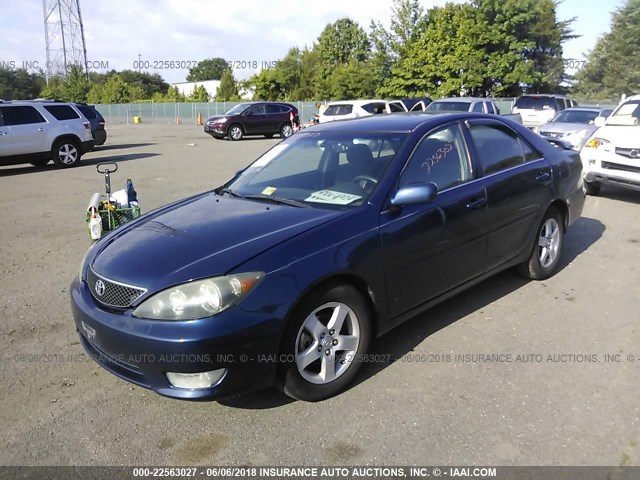 4T1BE32K05U414336 - 2005 TOYOTA CAMRY LE/XLE/SE 蓝色 照片 2