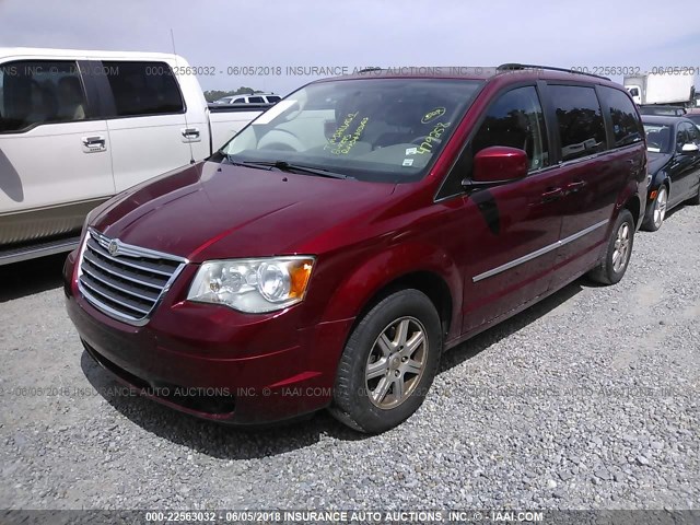 2A4RR5D10AR479258 - 2010 CHRYSLER TOWN & COUNTRY TOURING RED photo 2