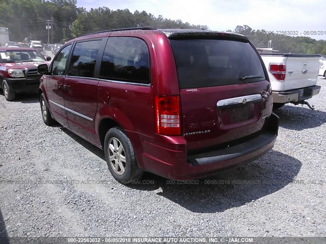 2A4RR5D10AR479258 - 2010 CHRYSLER TOWN & COUNTRY TOURING RED photo 3