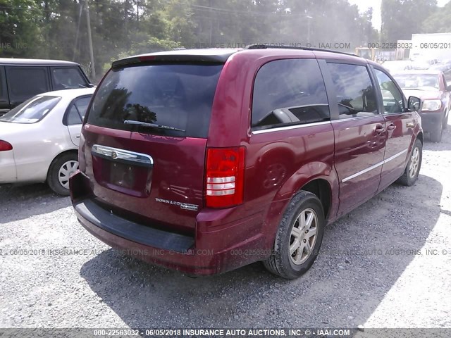 2A4RR5D10AR479258 - 2010 CHRYSLER TOWN & COUNTRY TOURING RED photo 4