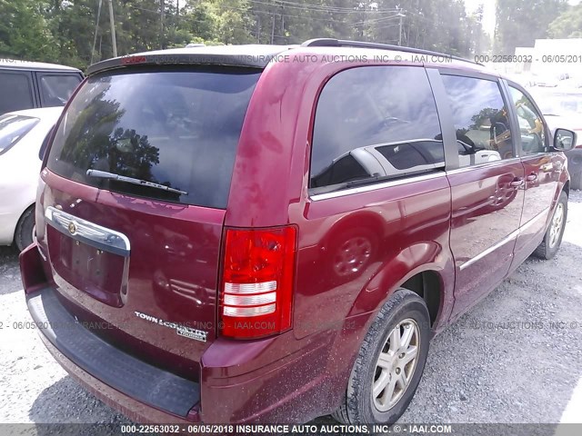 2A4RR5D10AR479258 - 2010 CHRYSLER TOWN & COUNTRY TOURING RED photo 6