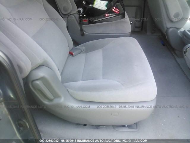 5FNRL3H29AB012768 - 2010 HONDA ODYSSEY LX BLUE photo 8