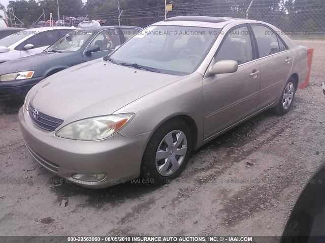 4T1BE32KX3U652918 - 2003 TOYOTA CAMRY LE/XLE/SE GRAY photo 2
