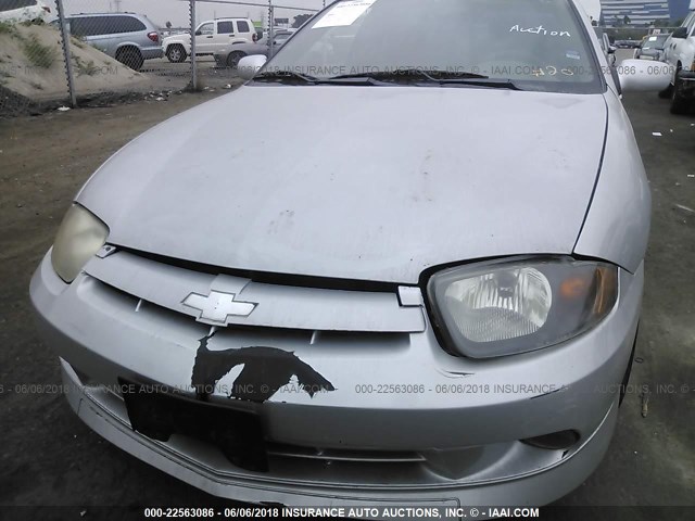 1G1JH12F957175794 - 2005 CHEVROLET CAVALIER LS SPORT SILVER photo 6