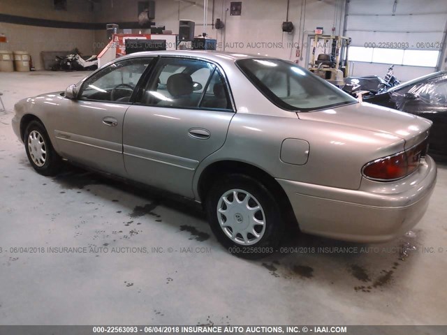 2G4WS52JX11321164 - 2001 BUICK CENTURY CUSTOM GOLD photo 3