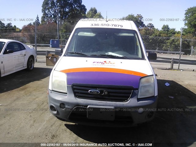 NM0LS7AN7AT032502 - 2010 FORD TRANSIT CONNECT XL WHITE photo 6