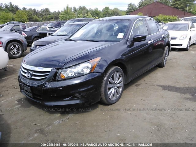 1HGCP3F82CA025974 - 2012 HONDA ACCORD EXL BLACK photo 2