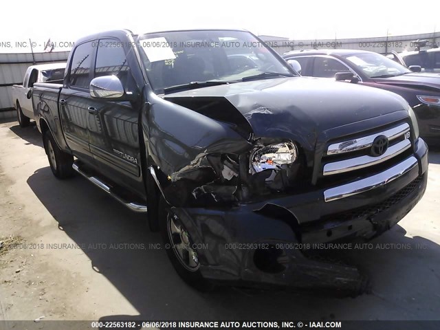 5TBET34185S495871 - 2005 TOYOTA TUNDRA DOUBLE CAB SR5 GREEN photo 1