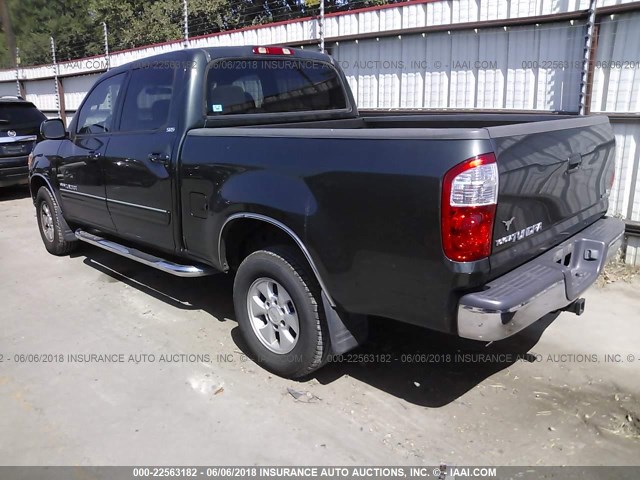5TBET34185S495871 - 2005 TOYOTA TUNDRA DOUBLE CAB SR5 GREEN photo 3