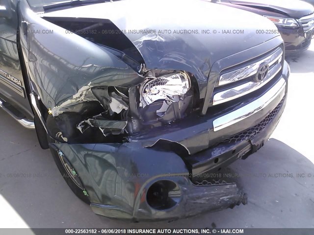 5TBET34185S495871 - 2005 TOYOTA TUNDRA DOUBLE CAB SR5 GREEN photo 6