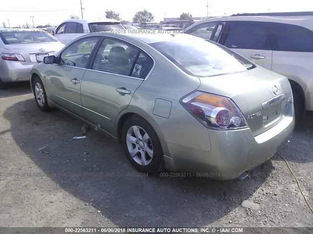 1N4AL21E47N424706 - 2007 NISSAN ALTIMA 2.5/2.5S GREEN photo 3