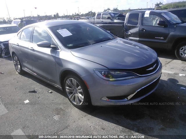 1C3CCCAB0GN103541 - 2016 CHRYSLER 200 LIMITED SILVER photo 1