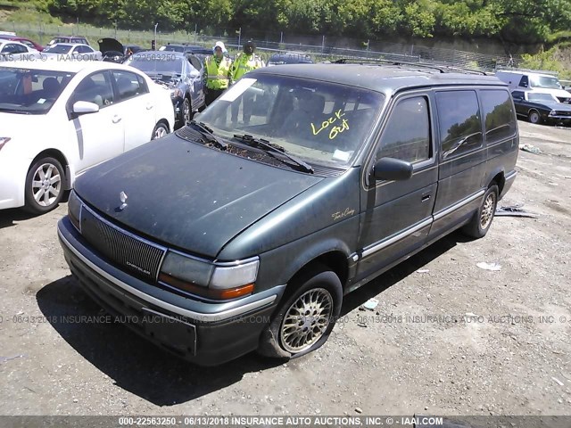 1C4GH54R9PX727684 - 1993 CHRYSLER TOWN & COUNTRY  GREEN photo 2