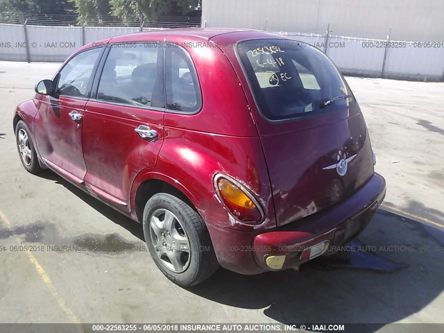 3C4FY48B04T355873 - 2004 CHRYSLER PT CRUISER RED photo 3