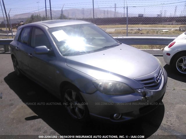 JM1BK344061532689 - 2006 MAZDA 3 HATCHBACK GRAY photo 1
