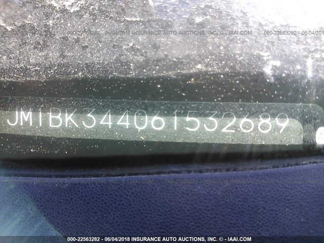 JM1BK344061532689 - 2006 MAZDA 3 HATCHBACK GRAY photo 9