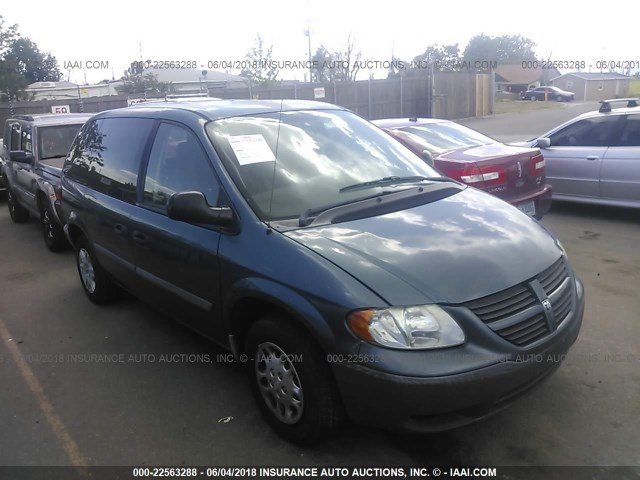 1D4GP25B35B319228 - 2005 DODGE CARAVAN SE 绿色 照片 1
