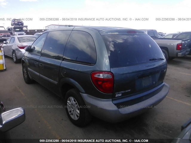 1D4GP25B35B319228 - 2005 DODGE CARAVAN SE 绿色 照片 3