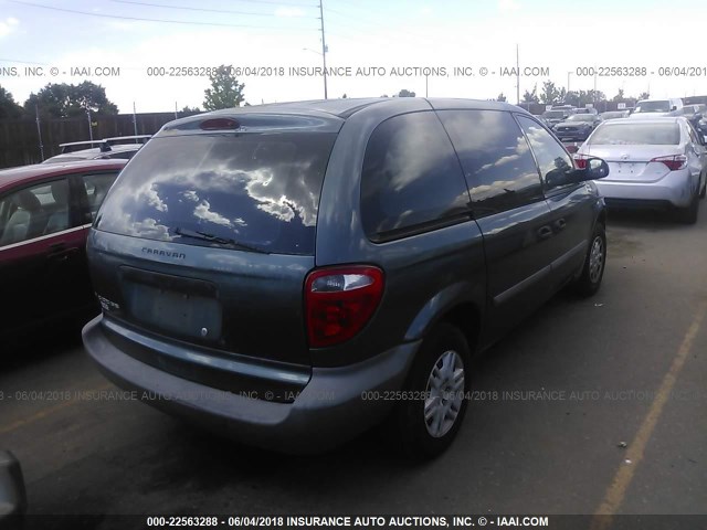 1D4GP25B35B319228 - 2005 DODGE CARAVAN SE 绿色 照片 4