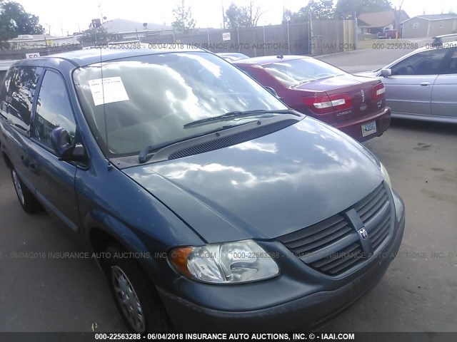 1D4GP25B35B319228 - 2005 DODGE CARAVAN SE GREEN photo 6