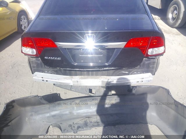 19XFA1F98AE003837 - 2010 HONDA CIVIC EXL BLACK photo 6