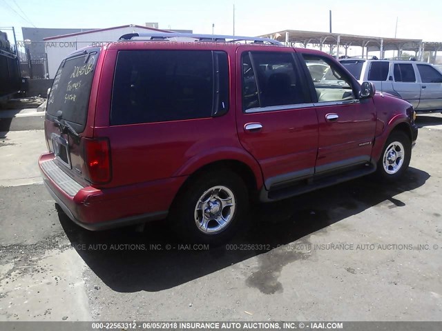 5LMFU28L0WLJ03380 - 1998 LINCOLN NAVIGATOR RED photo 4