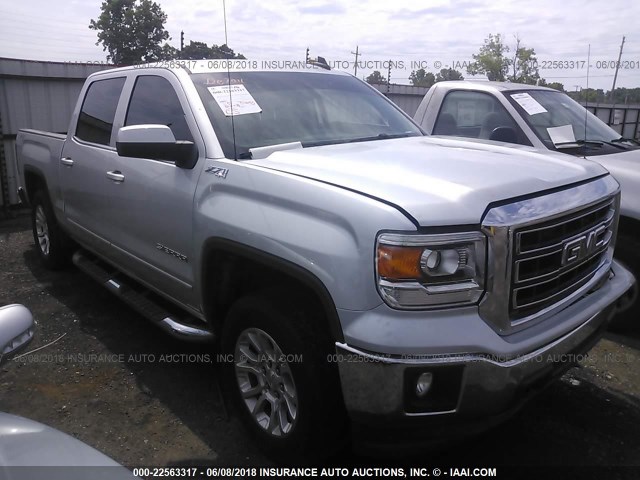 3GTU2UECXFG310392 - 2015 GMC SIERRA K1500 SLE SILVER photo 1