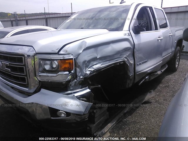 3GTU2UECXFG310392 - 2015 GMC SIERRA K1500 SLE SILVER photo 2