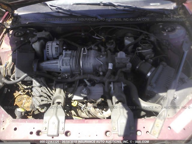 2G2WR524541112529 - 2004 PONTIAC GRAND PRIX GTP BURGUNDY photo 10