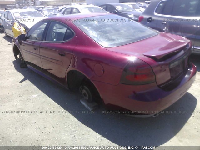 2G2WR524541112529 - 2004 PONTIAC GRAND PRIX GTP BURGUNDY photo 3