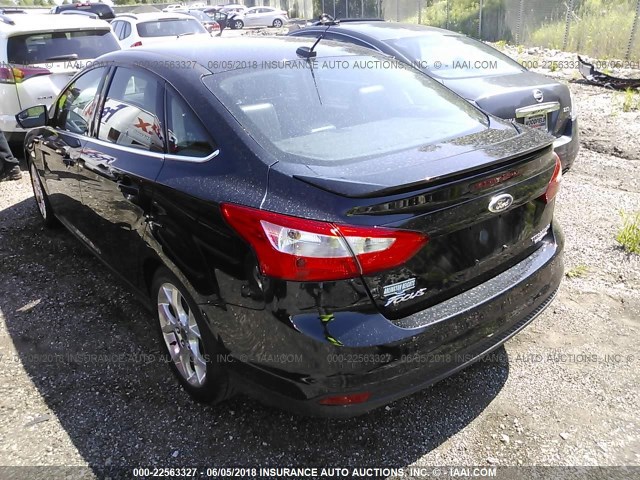 1FADP3J28EL234462 - 2014 FORD FOCUS TITANIUM BLACK photo 3