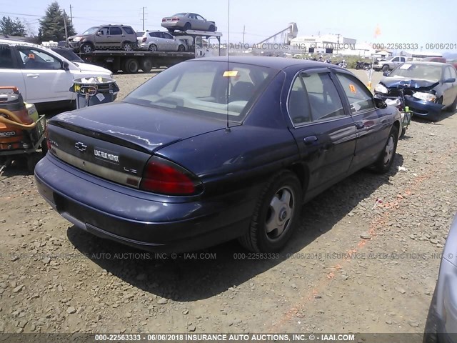 2G1WN52K5W9292355 - 1998 CHEVROLET LUMINA LTZ BLUE photo 4