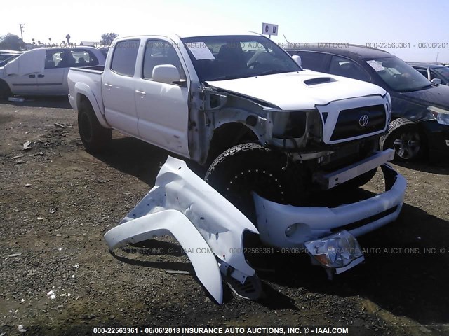 5TEJU62N77Z432809 - 2007 TOYOTA TACOMA DOUBLE CAB PRERUNNER WHITE photo 1