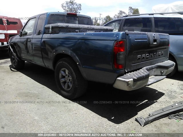 1N6DD26S61C312332 - 2001 NISSAN FRONTIER KING CAB XE BLUE photo 3