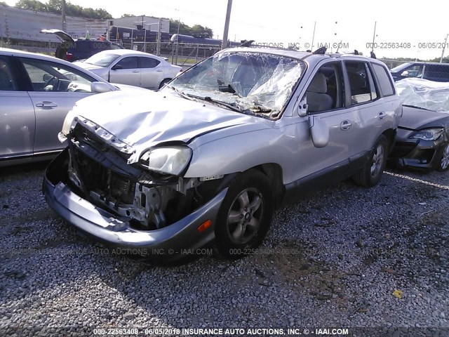 KM8SC13D56U101164 - 2006 HYUNDAI SANTA FE GLS/LIMITED SILVER photo 2