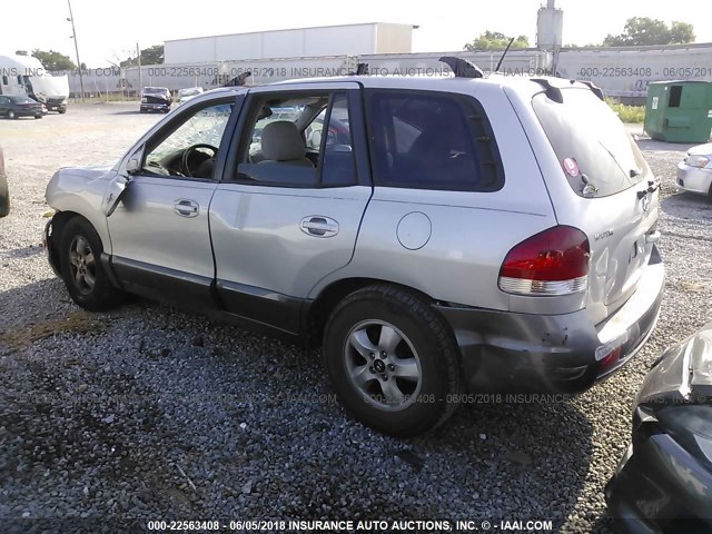 KM8SC13D56U101164 - 2006 HYUNDAI SANTA FE GLS/LIMITED SILVER photo 3