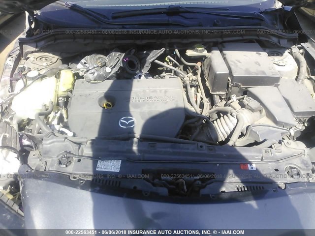 JM1BL1SG8A1256334 - 2010 MAZDA 3 I GRAY photo 10