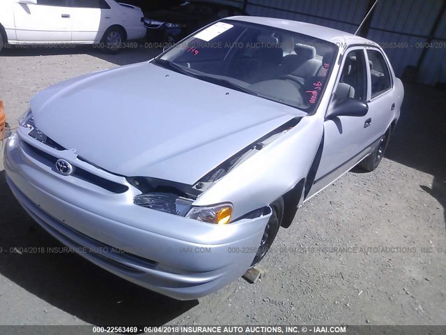 1NXBR12EXXZ234125 - 1999 TOYOTA COROLLA VE/CE/LE SILVER photo 2