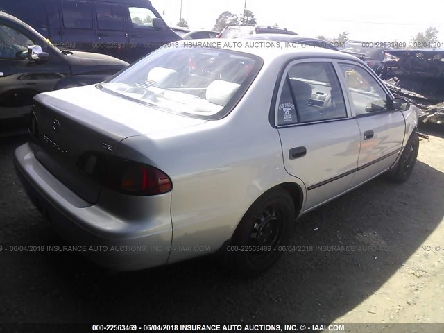 1NXBR12EXXZ234125 - 1999 TOYOTA COROLLA VE/CE/LE SILVER photo 4