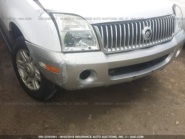 4M2ZU86K42UJ34034 - 2002 MERCURY MOUNTAINEER  WHITE photo 6